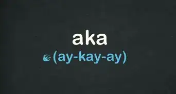 Use "AKA"
